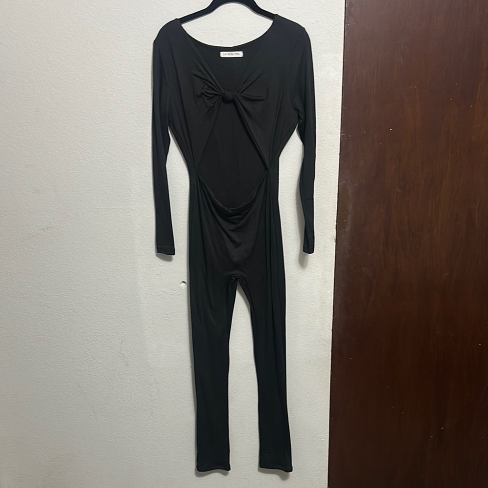 Black Long Sleeve Jumpsuit